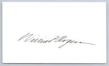 William Rogers Signed Index Card - Politics - Pres Eisenhower Attorney General picture