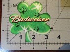 BUDWEISER St Patricks Day Shamrock STICKER decal craft beer brewing C picture