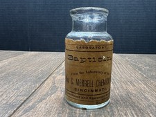 Vintage WM,S, MERRELL CHEMICAL COMPANY BOTTLE CINCINNATI OHIO 6th & Eggleston  picture
