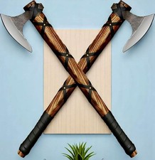 2 pcs Viking Axe of Ragnar Lothbrok Norse Viking Axe Sharp Blade Hunting Axe picture