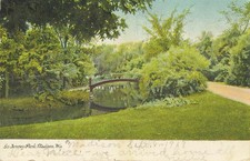 Madison Wisconsin Tenney Jenney Park Bridge Park Postcard 1907 picture