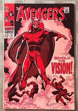 Avengers #57 Marvel Comics 1968 1st Appearance of Vision Silver  Age picture