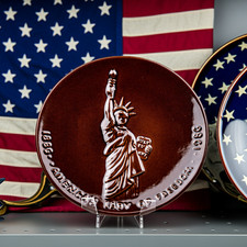 Frankoma Liberty Centennial Wall Plate - 1986 Commemorative picture