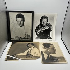 Vintage Autographed Black & White Celebrity Photo Lot 4. Actors & Musicians picture