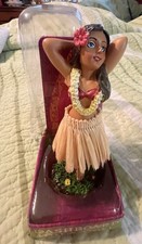 KC Hawaii Hula Girl Posing Mini Dashboard Doll 4.4 Inches picture
