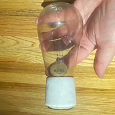 Antique 1890s Edison General Electric 16 CP Carbon Filament Thomson-Houston Base picture