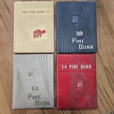 Weiser High School Yearbook Lot Pine Burr Weiser, Idaho - 1951, 1952, 1953, 1954 picture