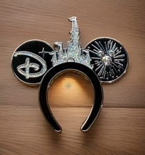 Disney 2025 WDW Hidden Mickey Ear Headbands Pin Super Chaser Cinderella Castle picture