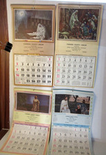 4 Vtg Farmers Union Farm Calendar 1955 1956 1958 1959 Religious Hillsboro KS picture