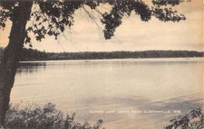Clintonville Wisconsin Clover Leaf Lake Waterfront Antique Postcard K70885 picture