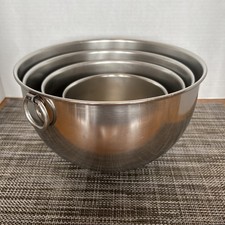 Set Of 4 KAYLAN CUTLERY Stainless Steel Mixing Bowls O Ring Heavy DUTY VINTAGE picture