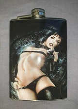 Sexy Gothic Girl D10 8oz Stainless Steel Flask Drinking Whiskey Liquor picture