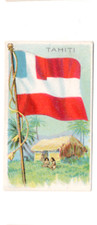 1910-11 T59 Flags of All Nations, TAHITI, RARE Sub Rosa Cigarros back, Card #1 picture