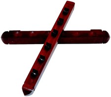 Billiard Pool Wall Mount Hanging 6 Cue Sticks Wood Rack Holder for Snooker picture