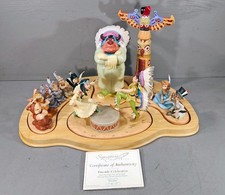 Disney WDCC Peter Pan Indian Campground “Fireside Celebration”  79/1000 w/ COA picture