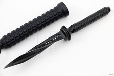 JAGDKOMMANDO KNIFE HANDMADE TRIPLE TWISTED TRI BLADED SPECIAL FORCE KNIFE BLACK picture