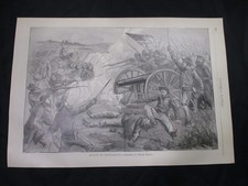 1898 Frank Beard Civil War Print - Battle of Chickamauga, GA - FRAME FOR A GIFT picture
