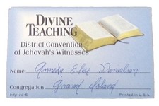Lapel/Identification Card for the 1993 Convention of Jehovah's Witnesses picture