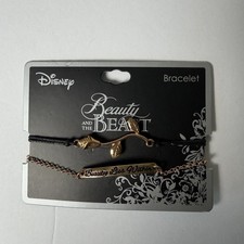 Disney Beauty and The Beast Gold Tone Bracelet Belle Princess Jewelry picture