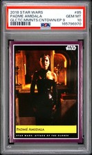 2018 TOPPS STAR WARS GALACTIC MOMENTS COUNTDOWN 85 PADME AMIDALA PSA 10 POP 2 picture