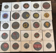 44 Vintage Early 1900's Tobacco Tags several RARE Ones picture