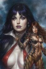 🔥 VAMPIRELLA WITCHBLADE #1 CVR M 1:25 LUCIO PARRILLO VIRGIN RATIO VARIANT picture