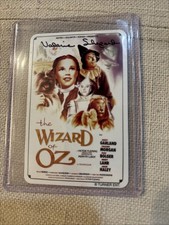 Valerie Shepard Child Munchkin Wizard of Oz Signed Playing Card  picture
