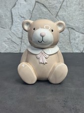 Omnibus Japan Ceramic Bear Piggy Bank Collectible 1980’s Vintage CUTE  picture