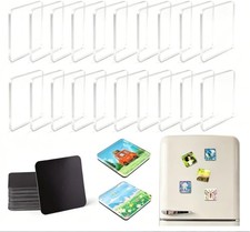 20Pcs DIY Fridge Magnet Kit, Clear Acrylic DIY Fridge Magnets Set with Adhesive picture