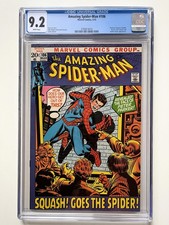 THE AMAZING SPIDER-MAN #106 CGC 9.2 NM (1972) RARE WHITE PAGES picture