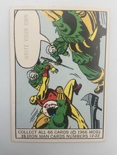 MCG 1966 Donruss Marvel Super Heroes #15 Iron Man WRITE YOUR OWN Vintage Card picture