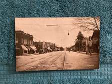 RPPC Rochester Michigan Main & University Viewing Hotel Theater Posted 1924 picture