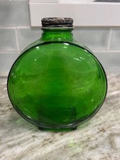 Vintage Green Glass Bottle For Sunsweet Prune Juice 1930's With Cap Heavy picture
