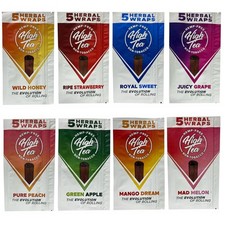 High Tea - 40 Self Rolling Wraps - 8 Mixed Flavors  - Made from Tea Leaves picture