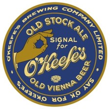 O'Keefe's Old Vienna Beer  NEW Metal Sign: 14