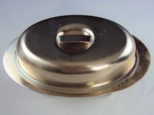 SAMBONET ITALY BY ONEIDA OVAL SILVER PLATED SERVING PLATTER WITH LID picture