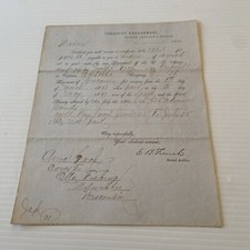 1864 U.S. Treasury Department Second Auditors Office Letter Milwaukee WI #H picture