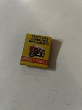 Vintage Massey Harris Tractor Combine Implements Advertising Matchbook 1947 picture