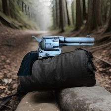 Revolver Pistol Torch Lighter Western Revolver Butane Refillable Gun Style picture