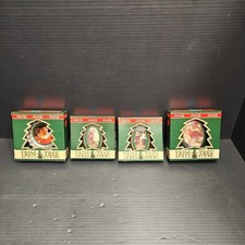 Vintage Coca-Cola Trim A Tree Christmas Ornaments Lot of 4 Santa Coke w Boxes picture