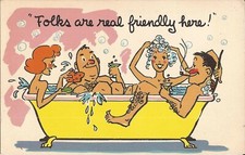 COMIC - Pocono Mountains, PENNSYLVANIA - Bathtub, Martinis, Risqué picture
