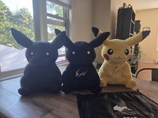 FRGMT & Pokémon | THE THUNDERBOLT PROJECT 2018, 2019, and 2020 Pikachu Plush Set picture