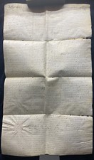 Antique 1821 Vellum Exemplification. Borough of Northampton, Lehigh County, PA picture