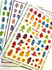 Cute Nail Stickers 3 sheets Y2K Carebears Rainbow  picture