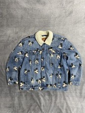 Levi’s x Mickey Mouse Sherpa Jacket Disney Collaboration Vintage Denim Lined L picture