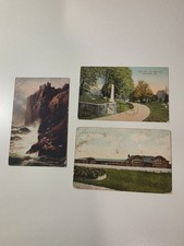 3 Used Antique Postcards - 1911 Indiana / 1911 Ames, Iowa / 1911 Michigan picture