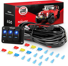 16AWG LED Light Bar Wiring Harness Kit-6 Leads picture