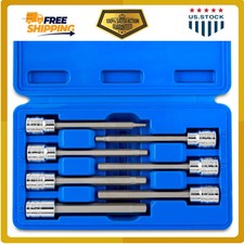 Neiko 10076A 3/8 Inch Drive Extra Long Metric Hex Bit Socket Set 7 Piece 3-10mm picture
