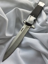 Rite-Edge Spring Assisted Manual Open Black Italian 🇮🇹 Stiletto picture