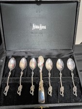 Sealed Vintage Godinger 7 Piece Neiman Marcus Silver Plated Teaspoon Boxed Set picture